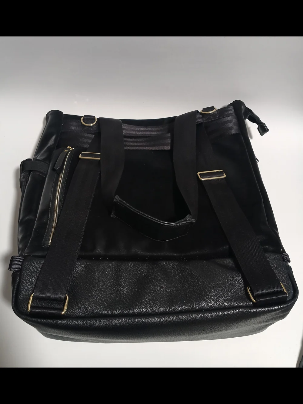 Petunia Pickle Bottom Black Convertible Diaper Bag Backpack Pre Owned Very Good